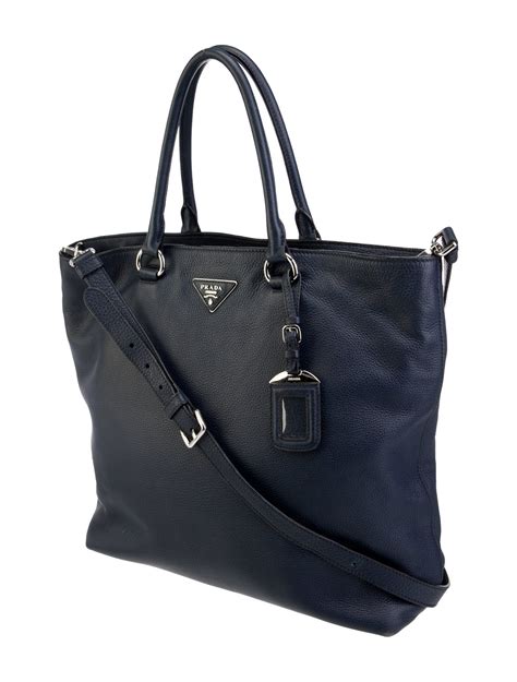 Prada Vitello Phenix Shopping Tote w/ Strap 